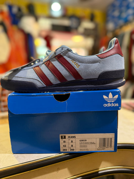 Adidas Jeans Flint Blue/Burgundy/Dark Blue UK 8
