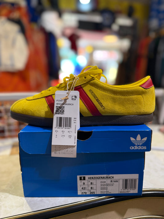 Adidas Originals Herzogenaurach Yellow Scarlet UK 8.5