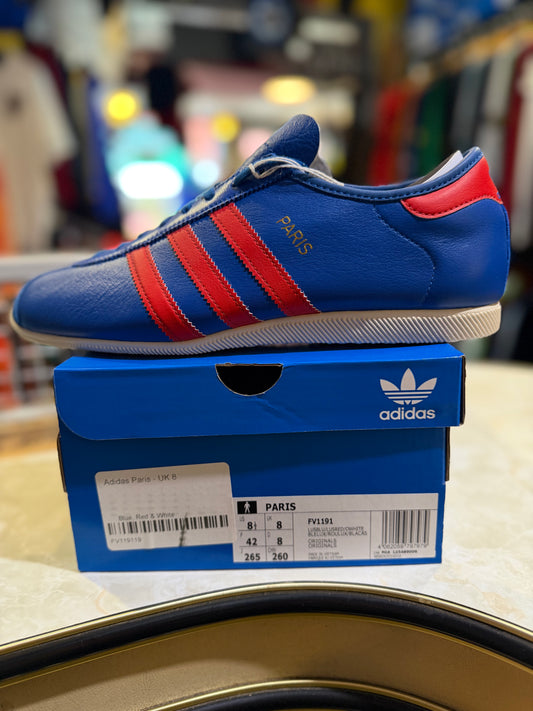 Adidas Paris Blue/Red/White UK 8