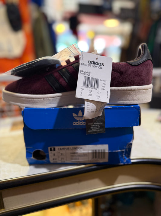 Adidas Campus 'London East' Maroon/Black UK 7.5