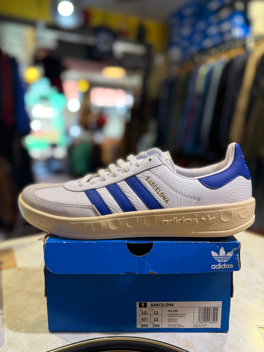 Adidas Barcelona Cloud White / Blue / Cream – UK 12 (FV1195)