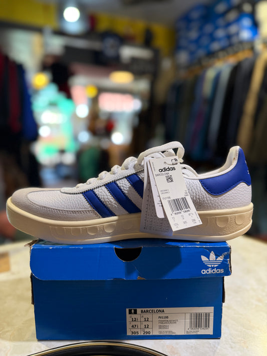Adidas Barcelona Cloud White / Blue / Cream – UK 12 (FV1195)