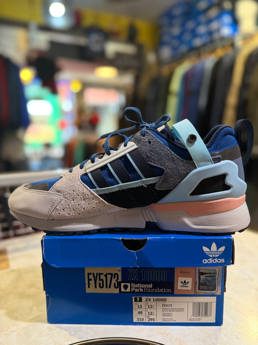 Adidas ZX 10000 x National Park Foundation – Crystal White/Collegiate Navy/Dark Marine – UK 13