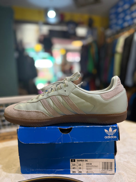 Adidas Samba OG Vapour Green/Ash Green/Gold Metallic UK 12