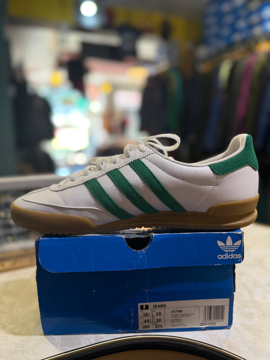 Adidas Jeans Footwear White/Green/Gum UK 10