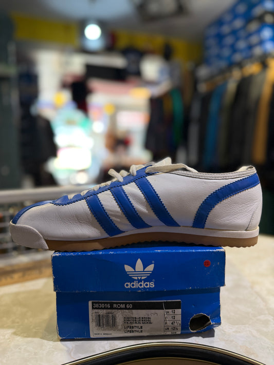Adidas ROM 60 Running White/Blue Bird — UK 12