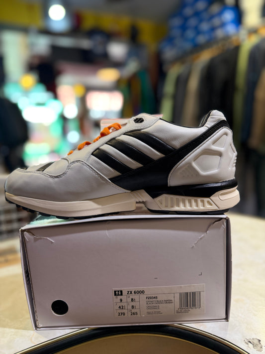 Adidas ZX 6000 Grey Black Sahara FZ0345 UK 8.5 - side view on box