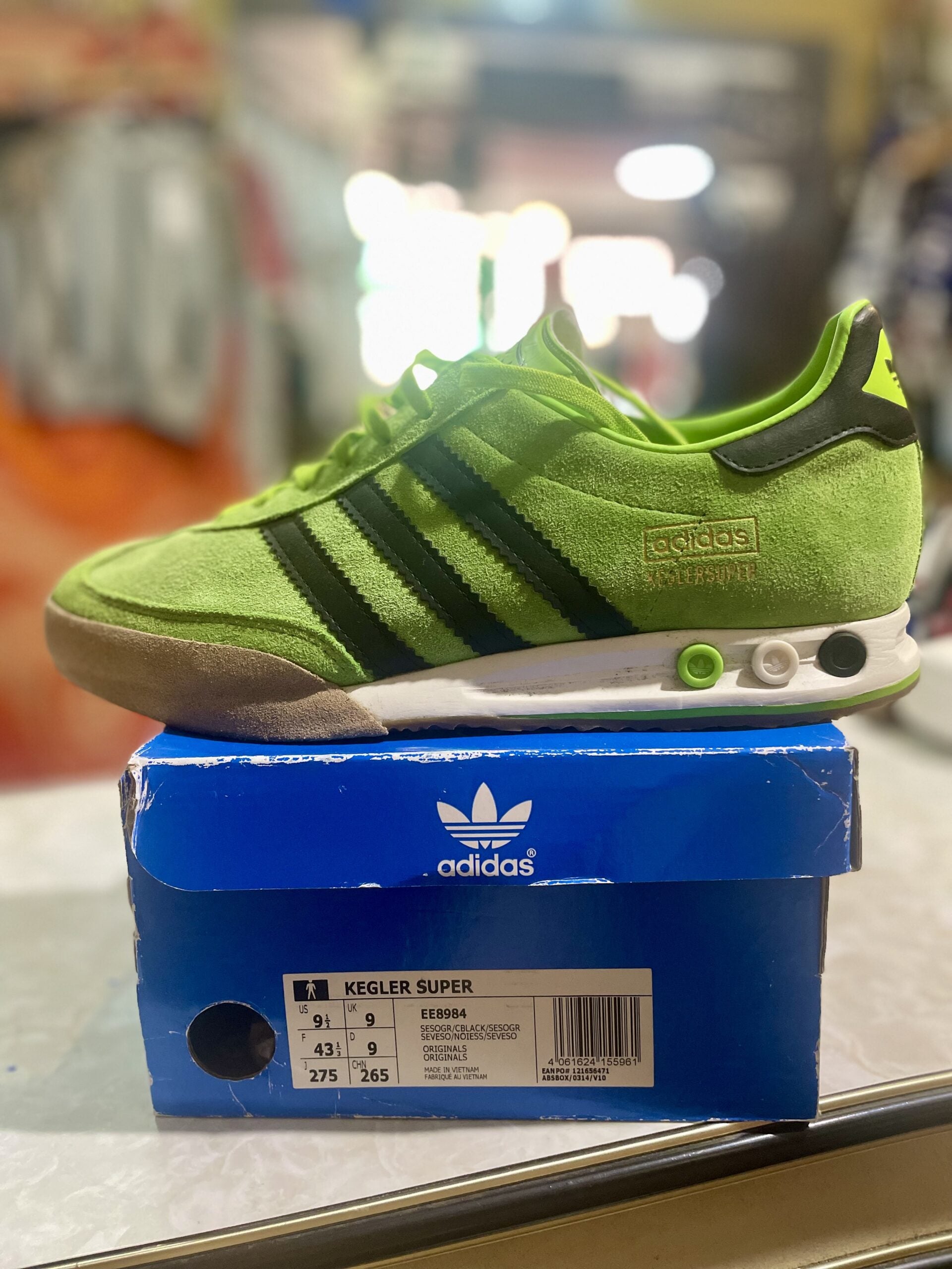Footwear Adidas Originals Kegler Super Green Adidas Indoor Super
