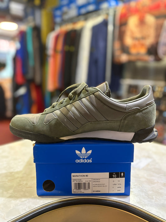 Adidas Marathon 80 G14504 Natural Green UK 10 with original box label