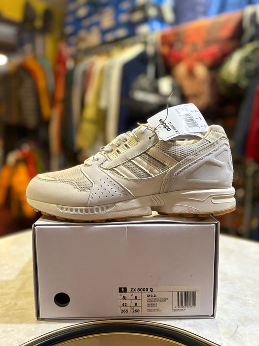 Adidas ZX 8000 Q GY0121 Cloud White / Crystal White / Cloud White, UK 8, with tags