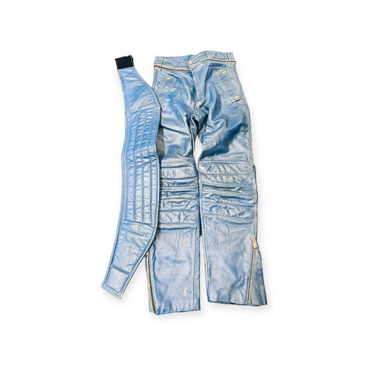 1970s Vintage Biker Jacket and Trousers Set