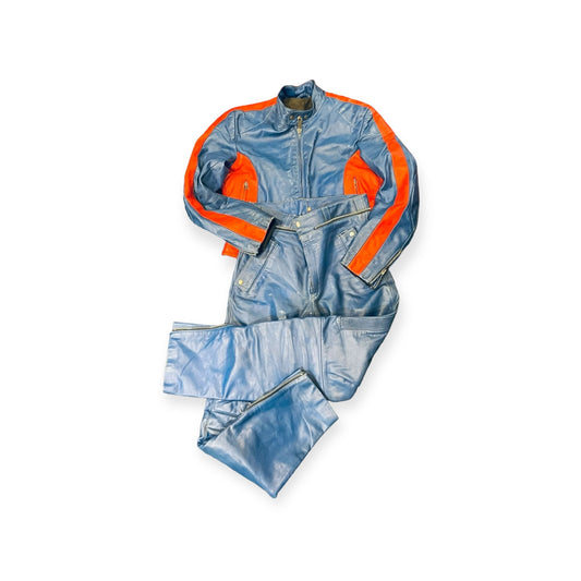 1970s Vintage Biker Jacket and Trousers Set