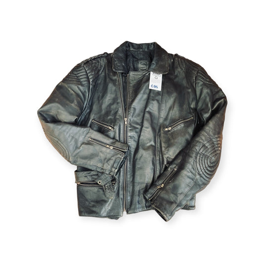 90s Leather Biker Jacket