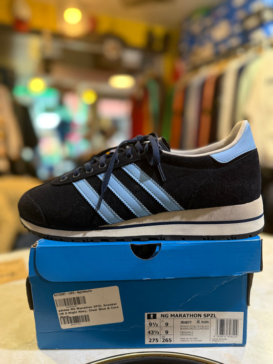 Adidas NG Marathon SPZL JR4877 UK 9, navy and light blue trainers on original box