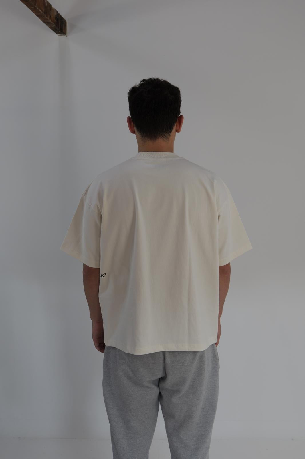 ASAP LOGO TEE - BOXY FIT - WHITE - LARGE