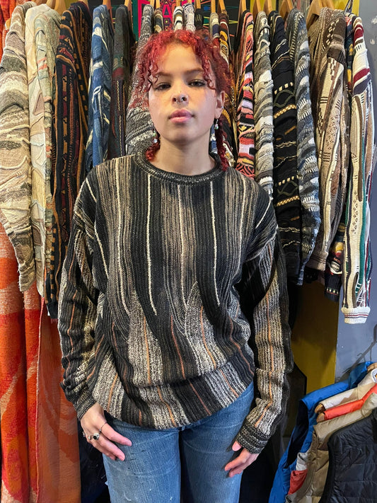 Coogi-Style 90s Pullover Jumper