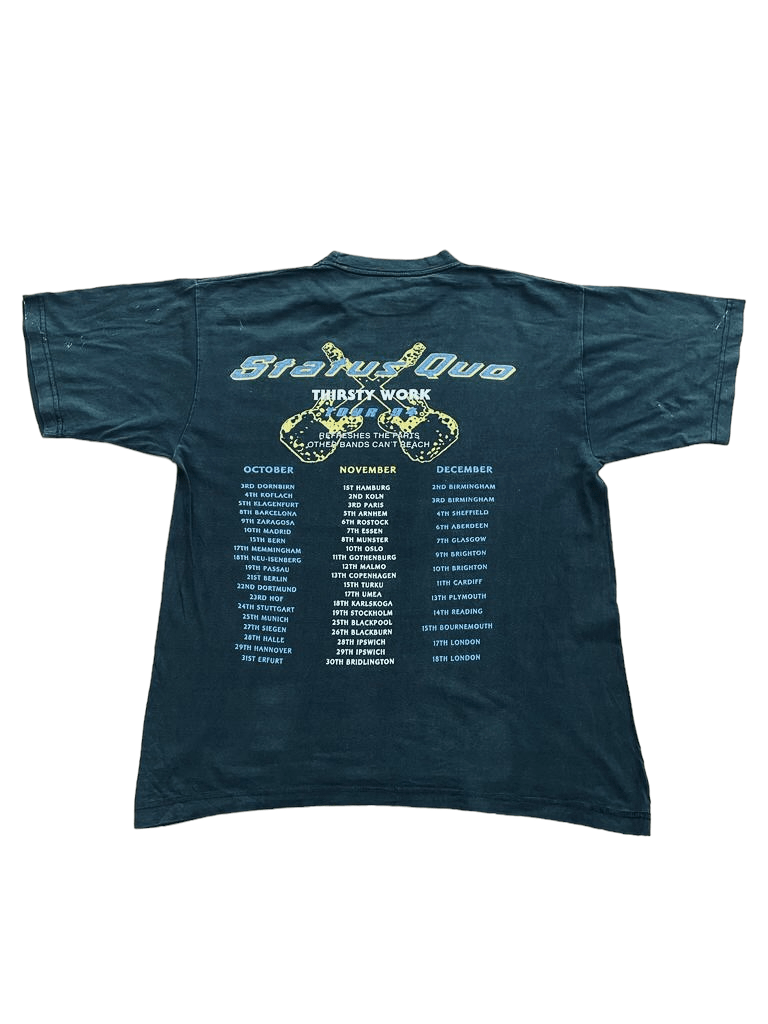 Status Quo Thirsty Work 1994 Tour T-Shirt