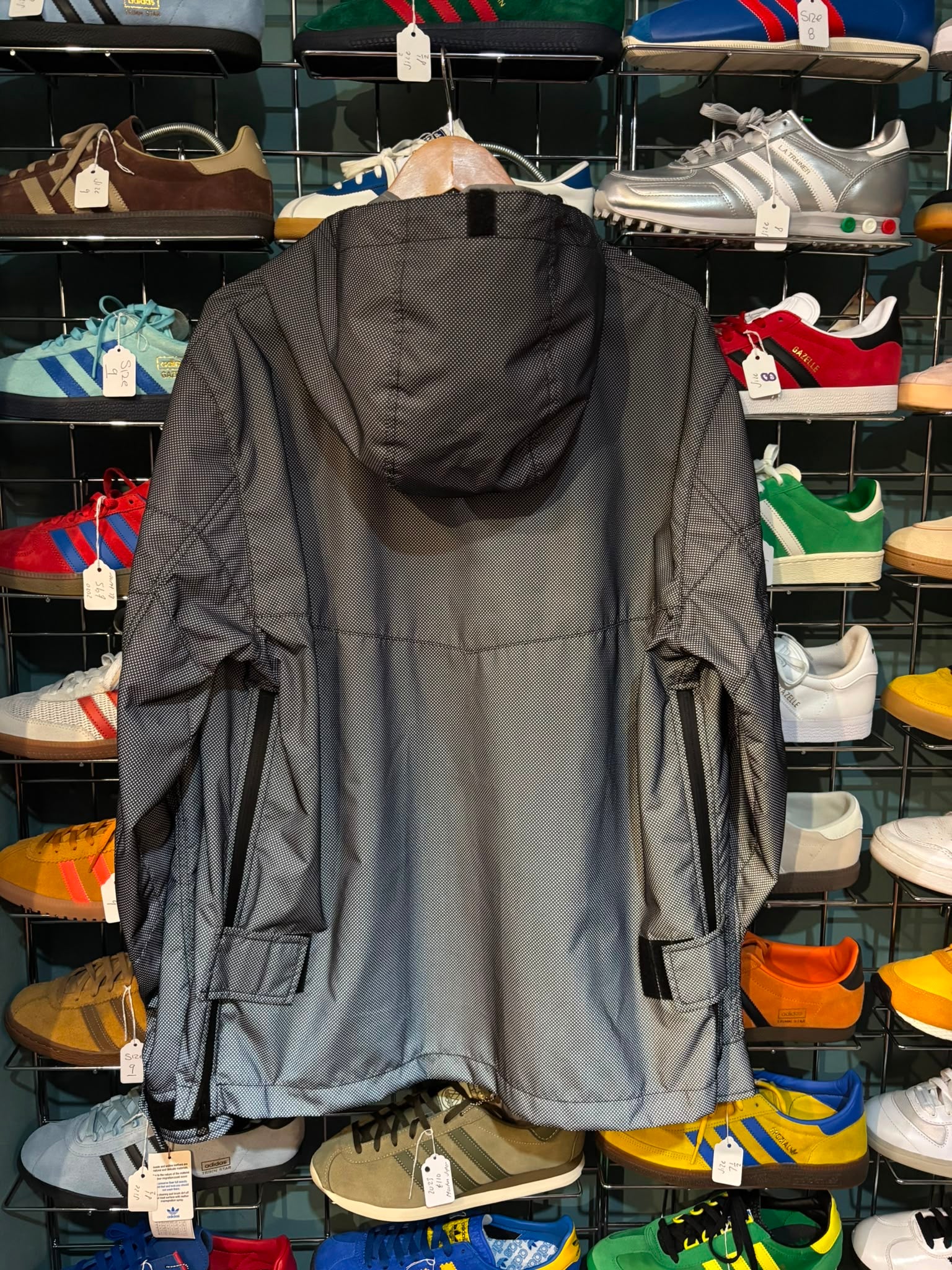 Plurimus Limited Edition Hooded Anorak Grey — Front