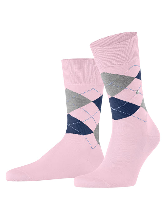 Burlington Manchester socks in Blossom pink, front view