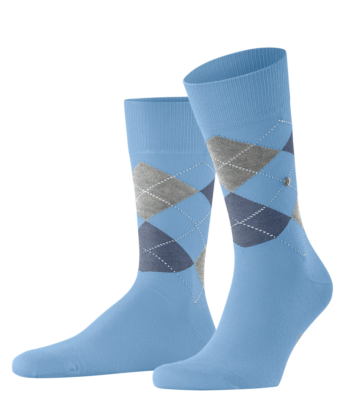 Burlington King socks in Sky Blue, front view