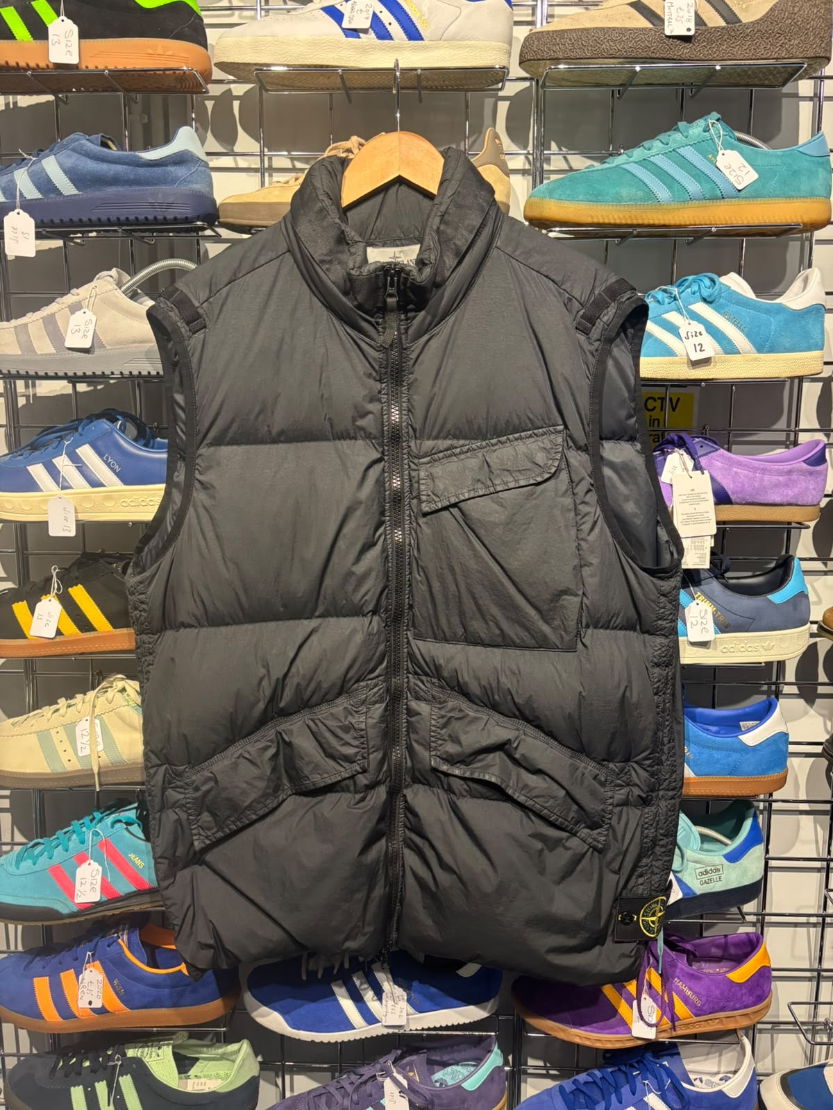 Tagging Rugby Belts Stone Island Crinkle Reps R-NY Down Gilet - Black - XL – ASAP VINTAGE