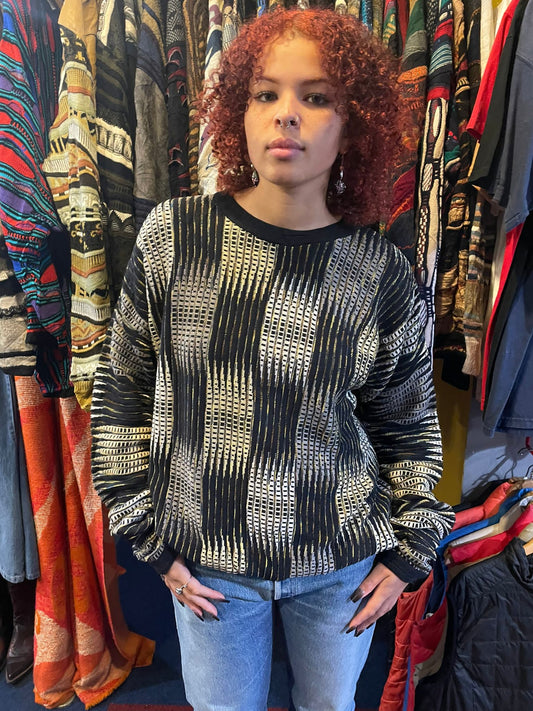 Coogi-Style 90s Pullover Jumper
