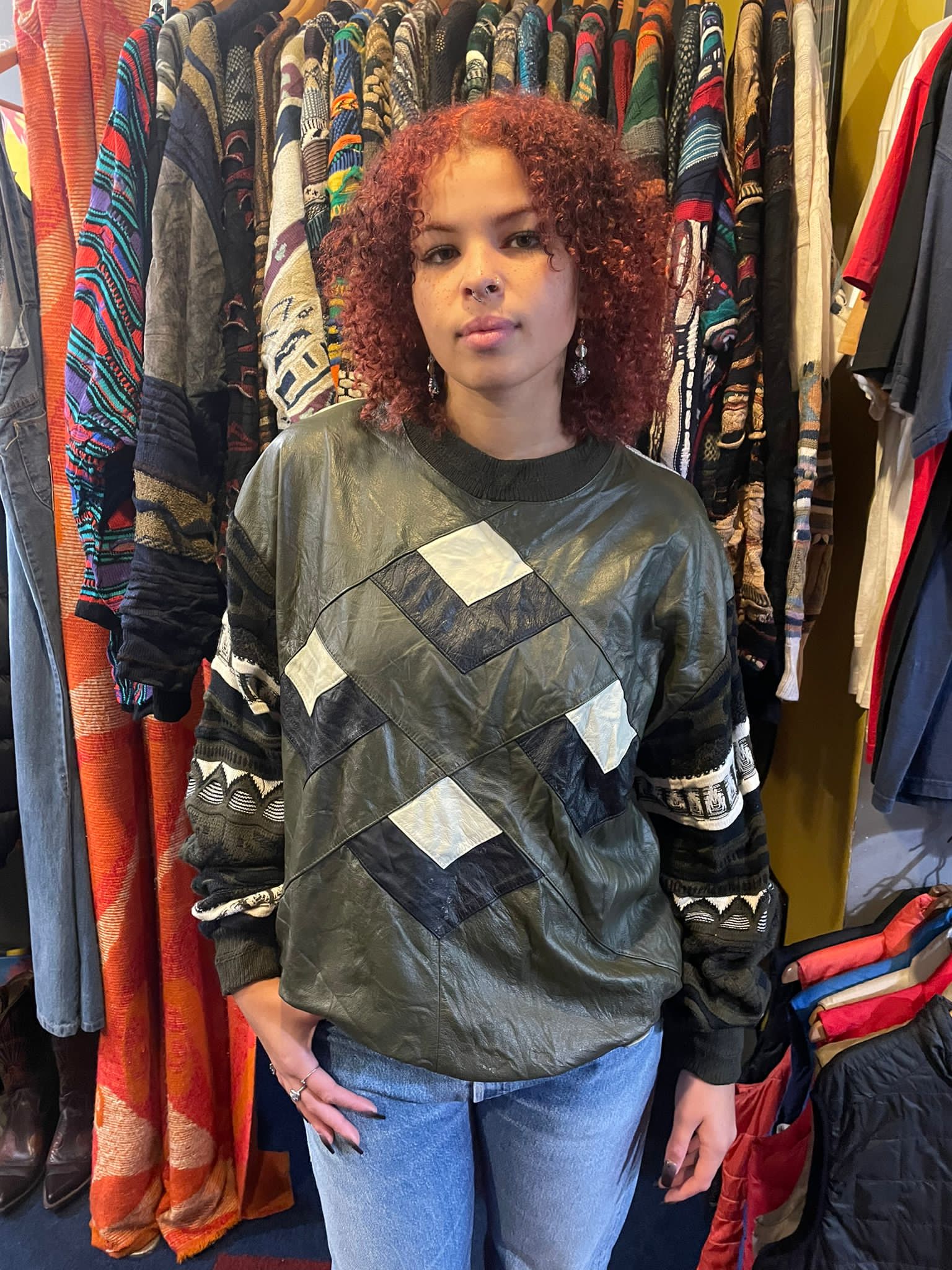 Coogi-Style 90s Pullover Jumper