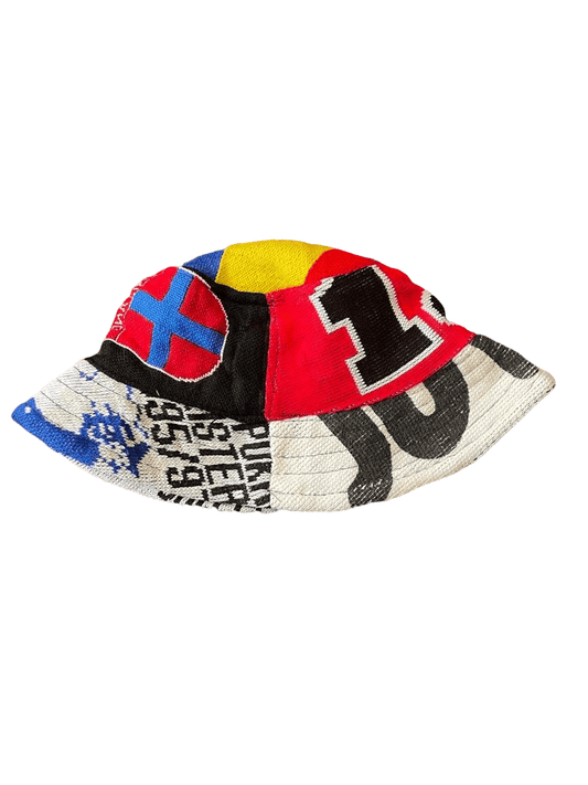 Football Scarf Retro Reworked Bucket Hat