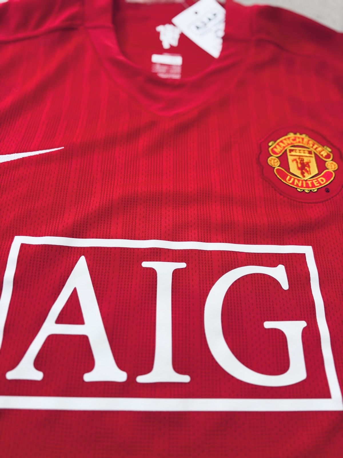 Manchester United 07/09 Rio Ferdinand Signed Home Football Shirt