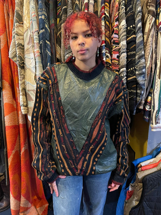 Coogi-Style 90s Pullover Jumper