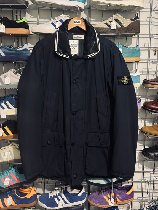 Stone Island navy Naslan Light Watro jacket front