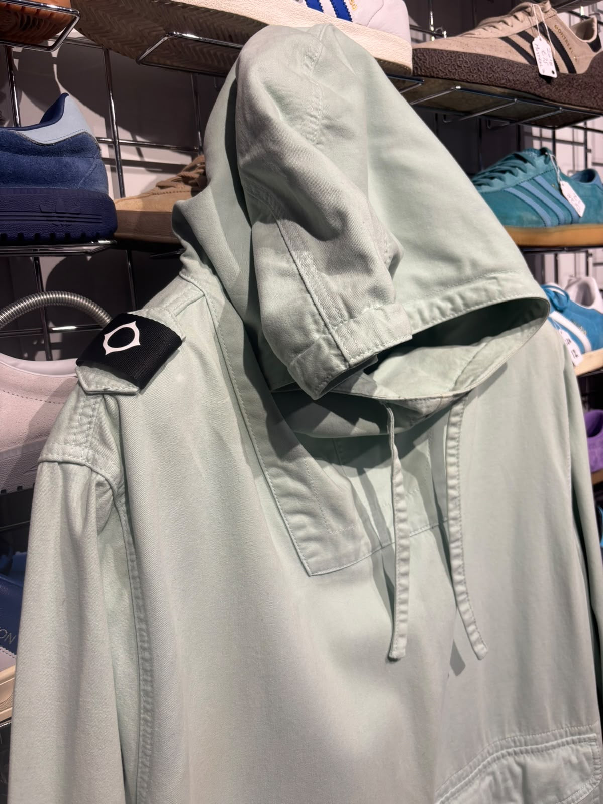 MA.STRUM Mist Green overhead smock