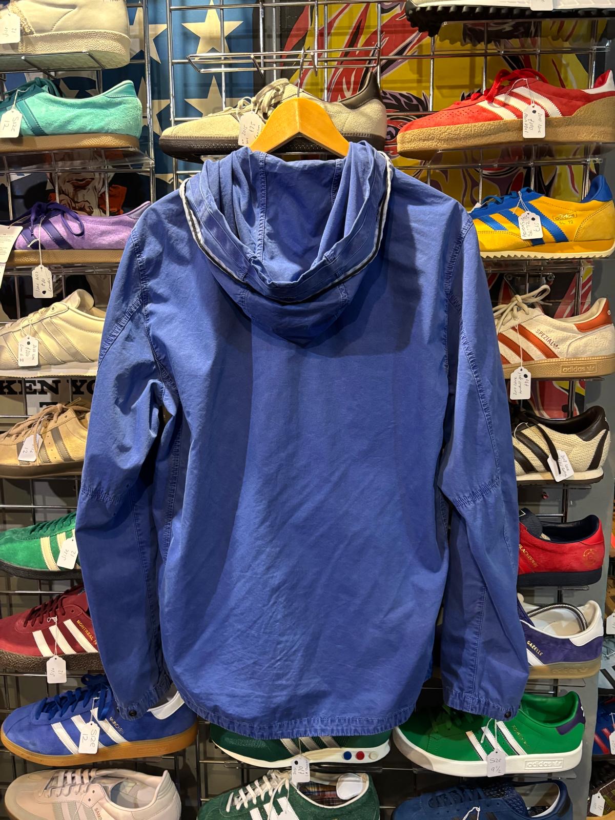 Stone Island Hooded Zip Jacket Blue - Front