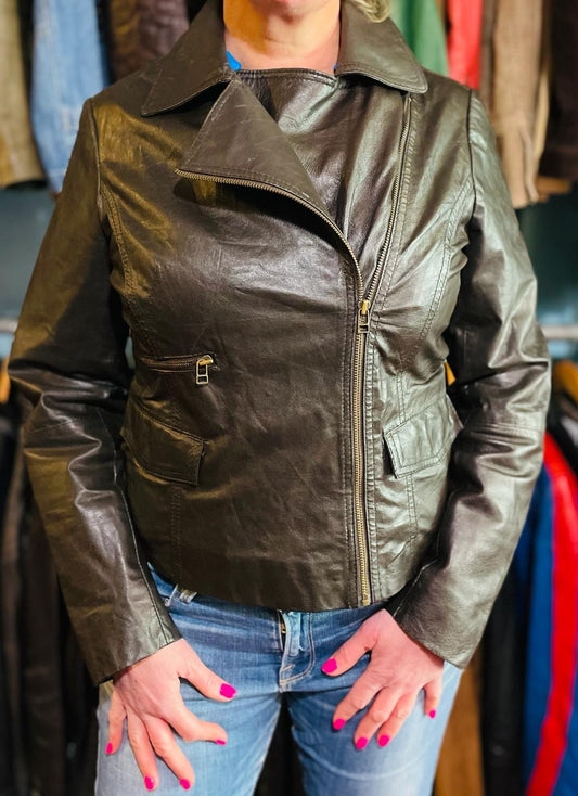 Y2K Womens Leather Jacket