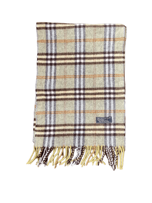 100% Lambswool Burberry Scarf