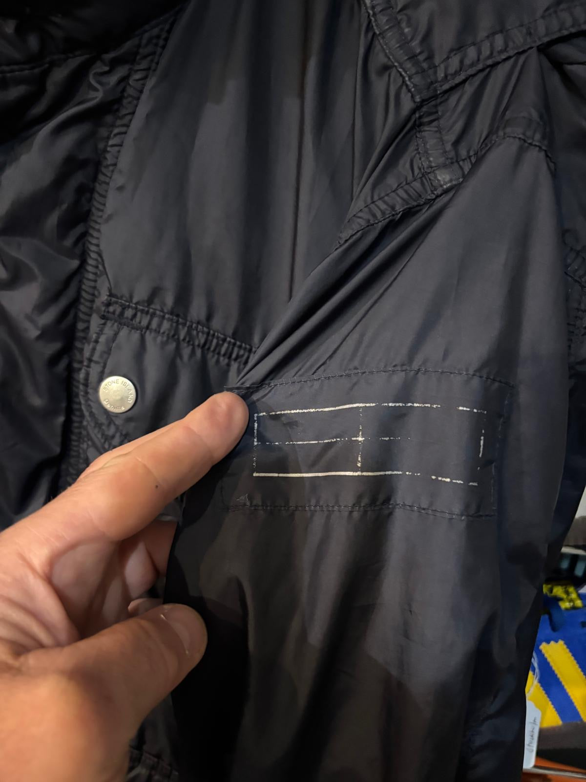 Stone Island Denims Field Jacket - reflective chest strip detail
