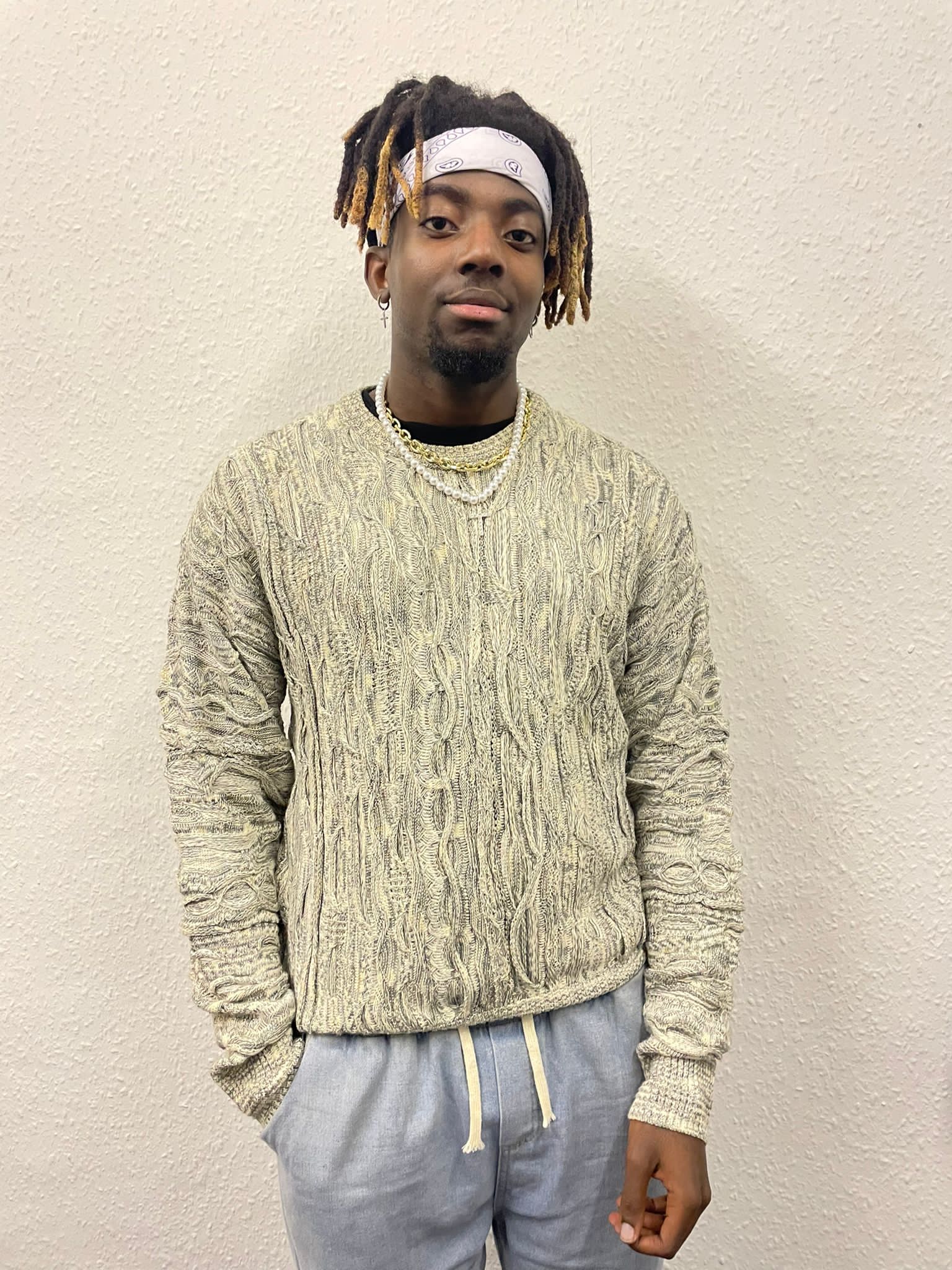 Coogi-Style Pullover Jumper