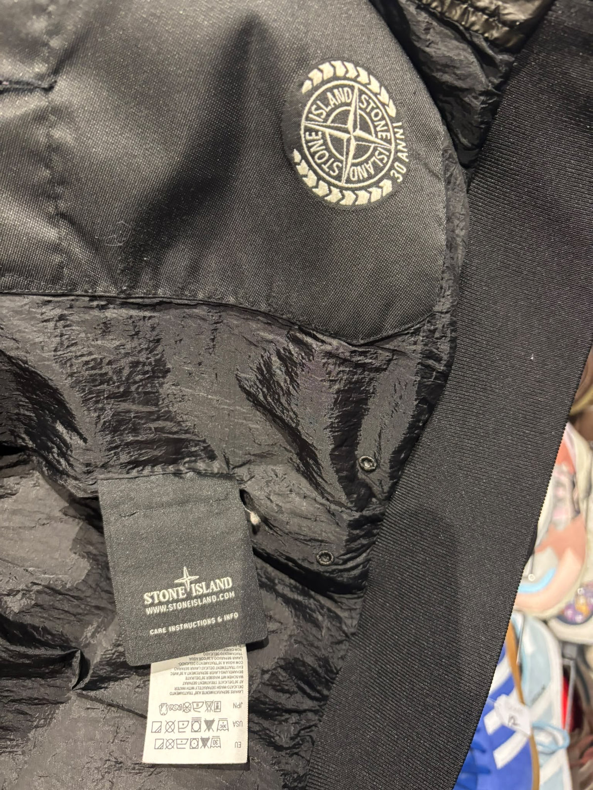 Stone Island 2012 30th Anniversary down bomber jacket, back view