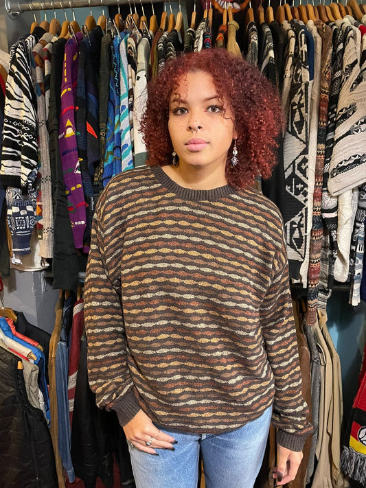 Coogi-Style 90s Pullover Jumper