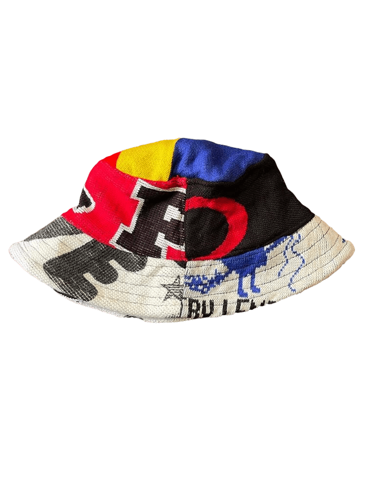 Football Scarf Retro Reworked Bucket Hat