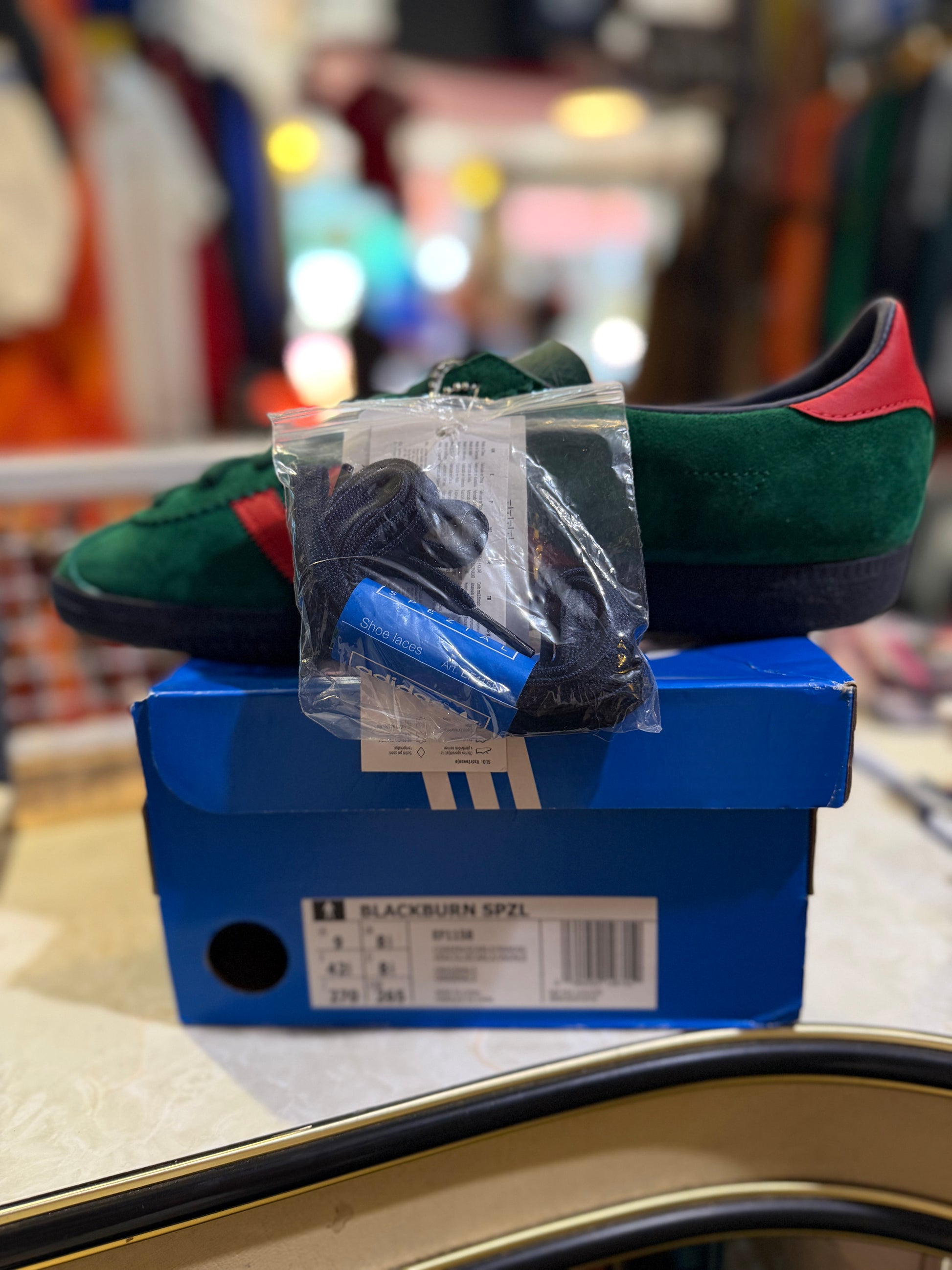 Adidas Blackburn SPZL College Green Scarlet Size 8 1/2