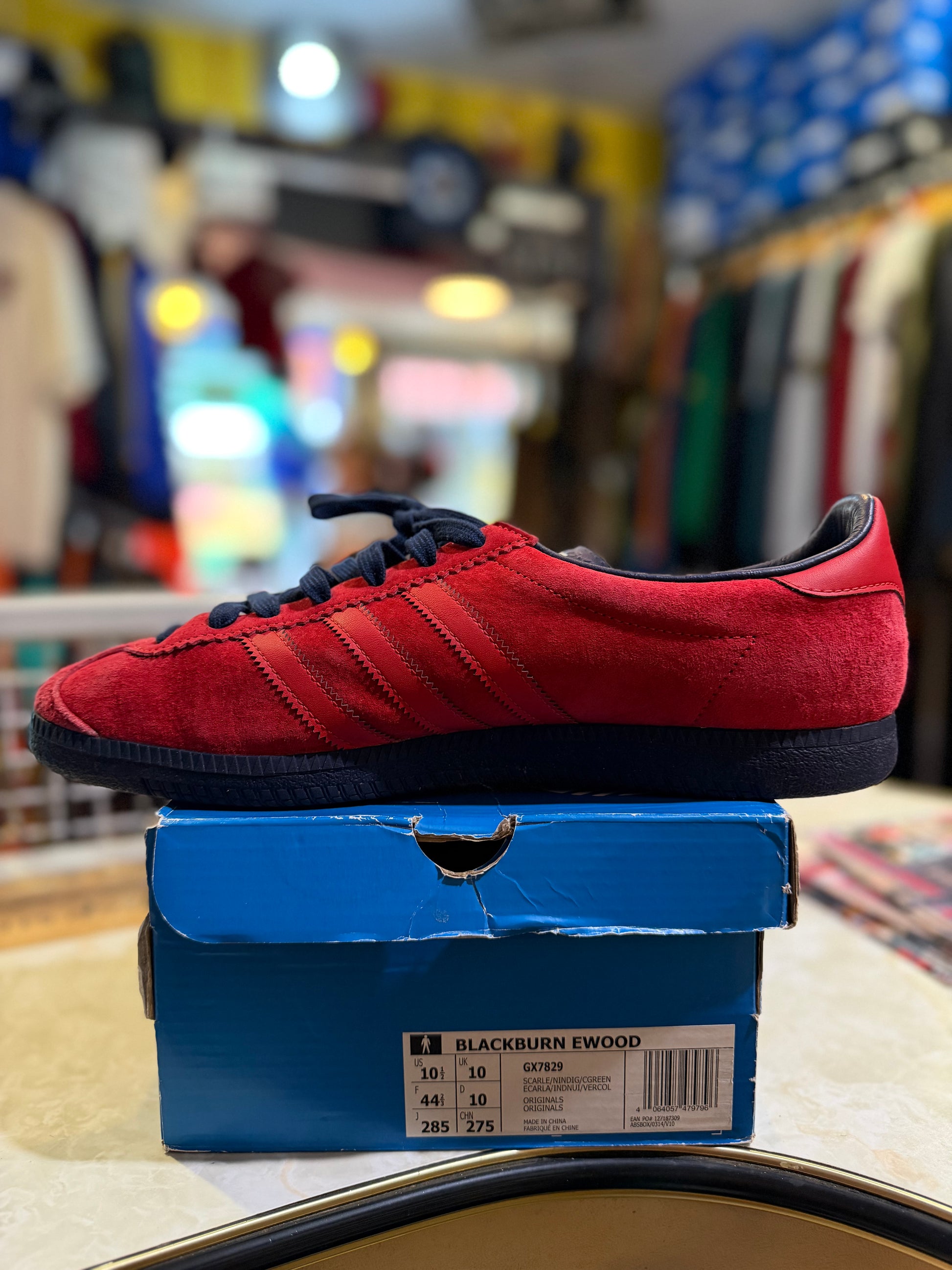 Adidas Blackburn Ewood Scarlet/Indigo UK 10
