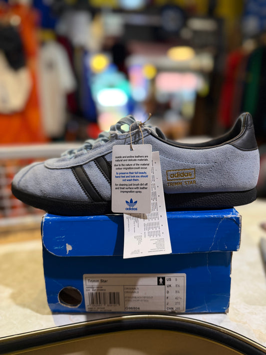 Adidas Trimm Star Light Blue/Black UK 8.5