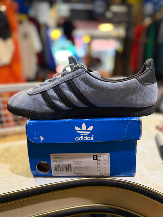 Adidas Trimm Star Light Blue/Black UK 8.5