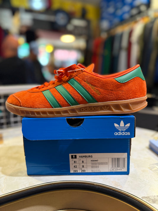 Adidas Hamburg Burnt Orange/Green UK 8