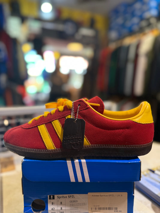 Adidas Spritus SPZL Scarlet/Yellow UK 8