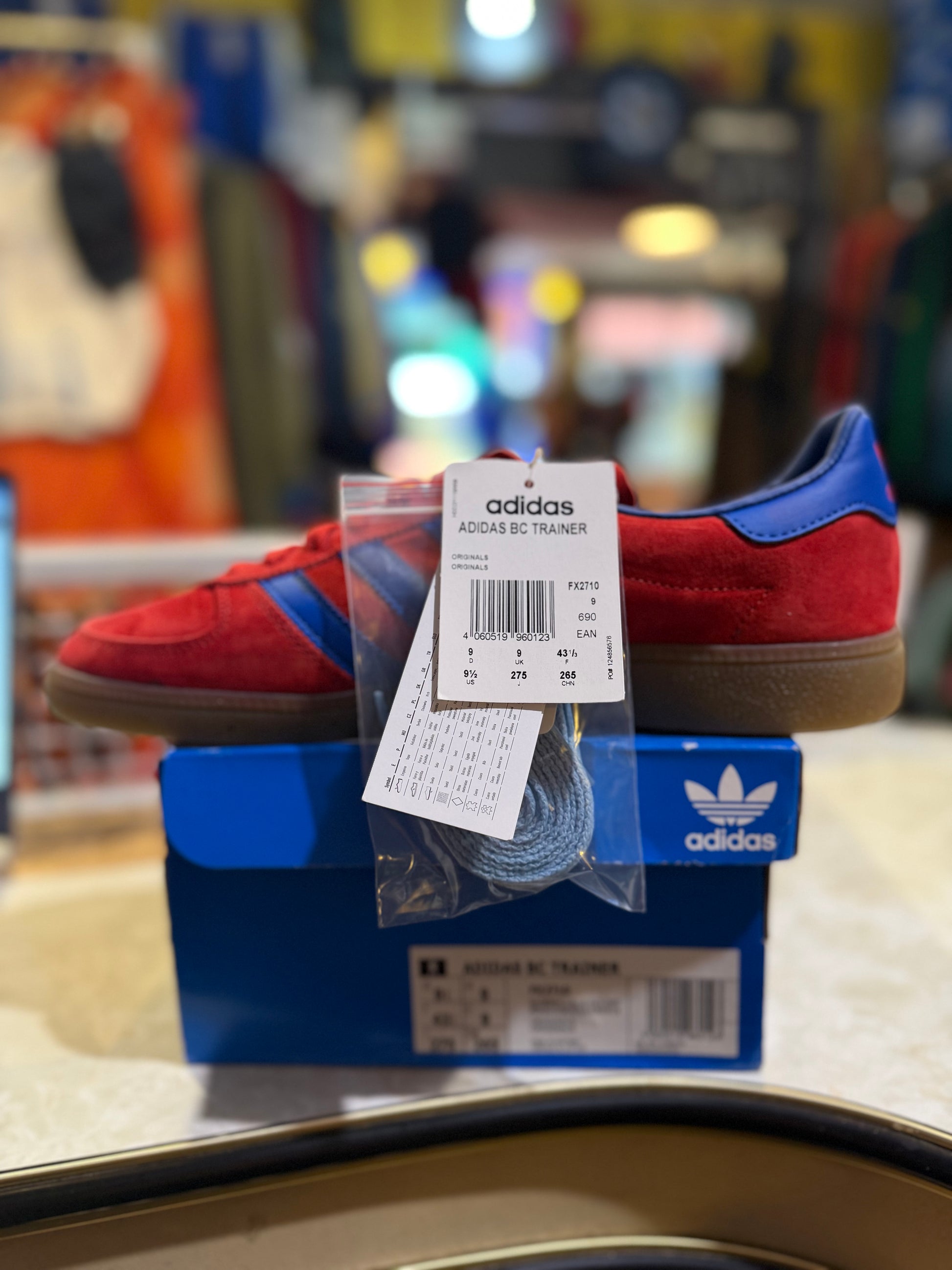 Adidas BC Trainer – Red/Blue UK 9