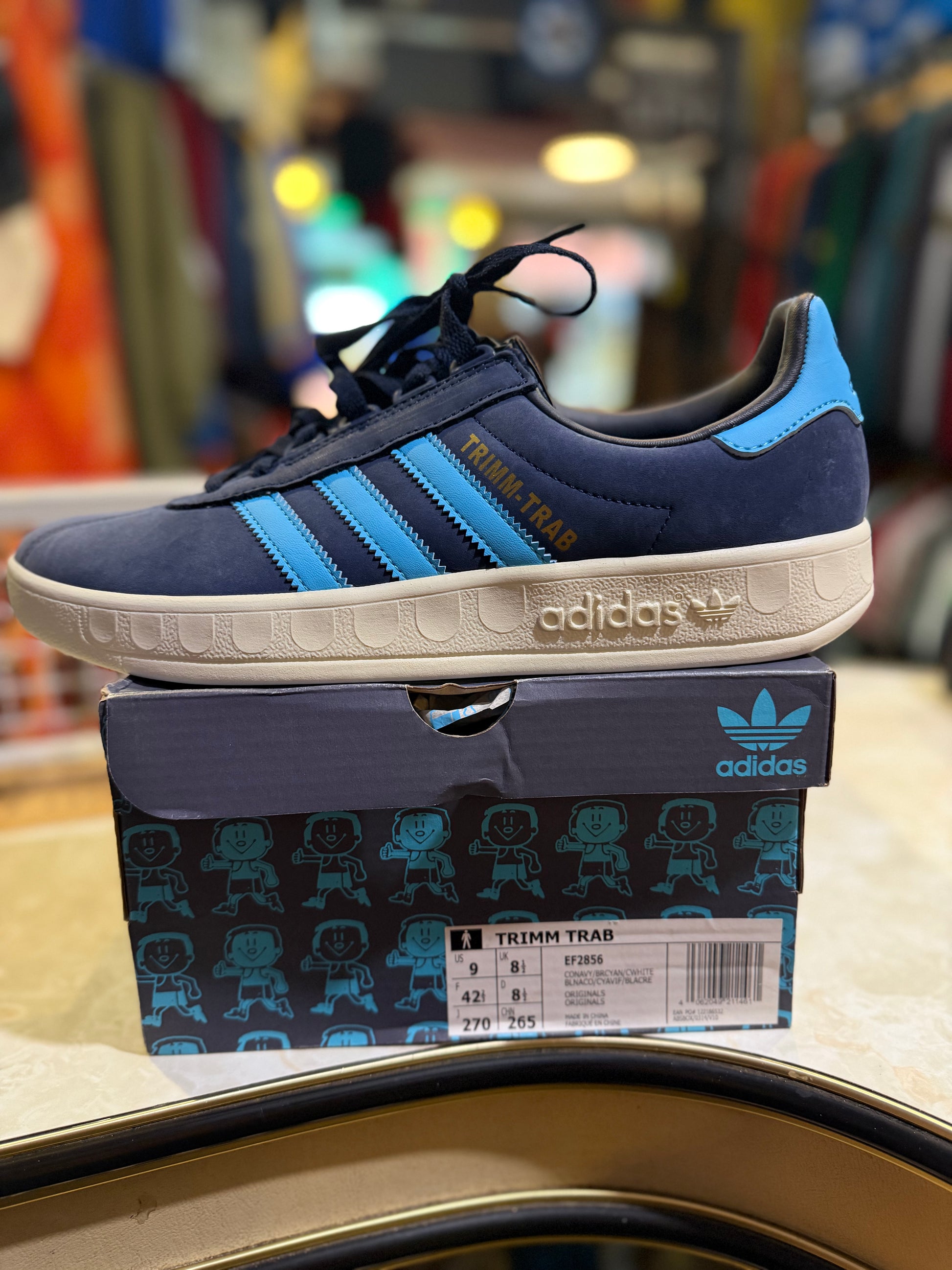 Adidas Trimm Trab Navy/Blue UK 9