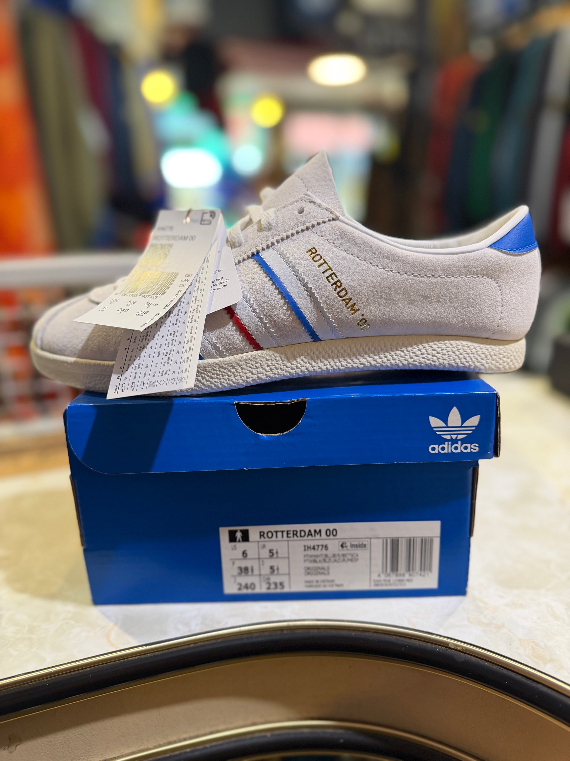 Adidas Rotterdam 00 White/Blue UK 6