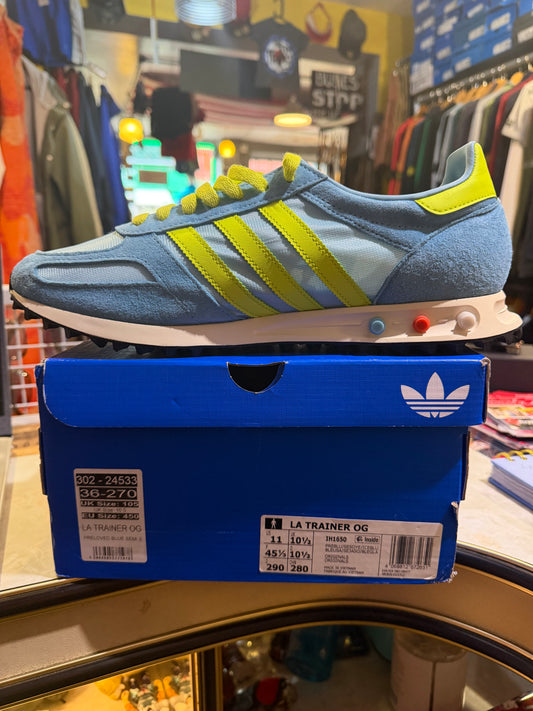 Adidas LA Trainer OG Blue/Yellow UK 10.5
